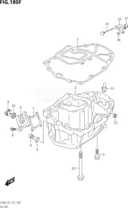 04003F-510001 (2005) 40hp E01 E13-Gen. Export 1 -  SE  Asia (DF40A  DF40AQH  DF40AST  DF40ATH) DF40A drawing OIL PAN (DF50ATH:E01)