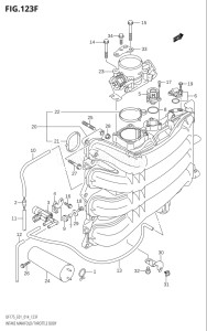 17502F-410001 (2014) 175hp E01 E40-Gen. Export 1 - Costa Rica (DF175TG) DF175TG drawing INTAKE MANIFOLD / THROTTLE BODY (DF150Z:E40)