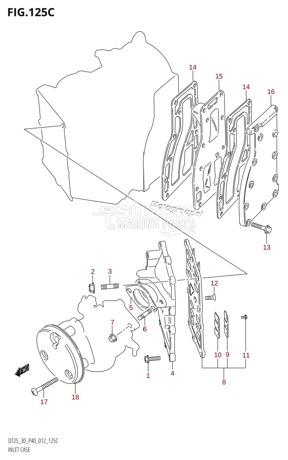 INLET CASE (DT30R:P40)