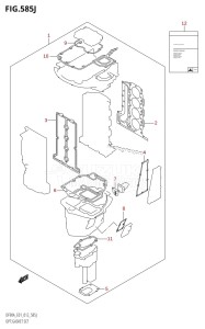 DF80A From 08002F-210001 (E01 E40)  2012 drawing OPT:GASKET SET (DF90ATH:E01)