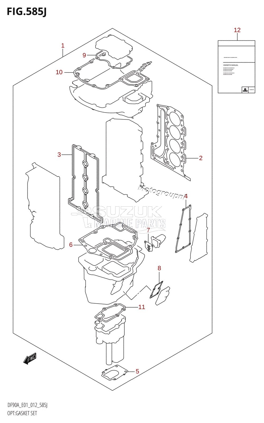 OPT:GASKET SET (DF90ATH:E01)