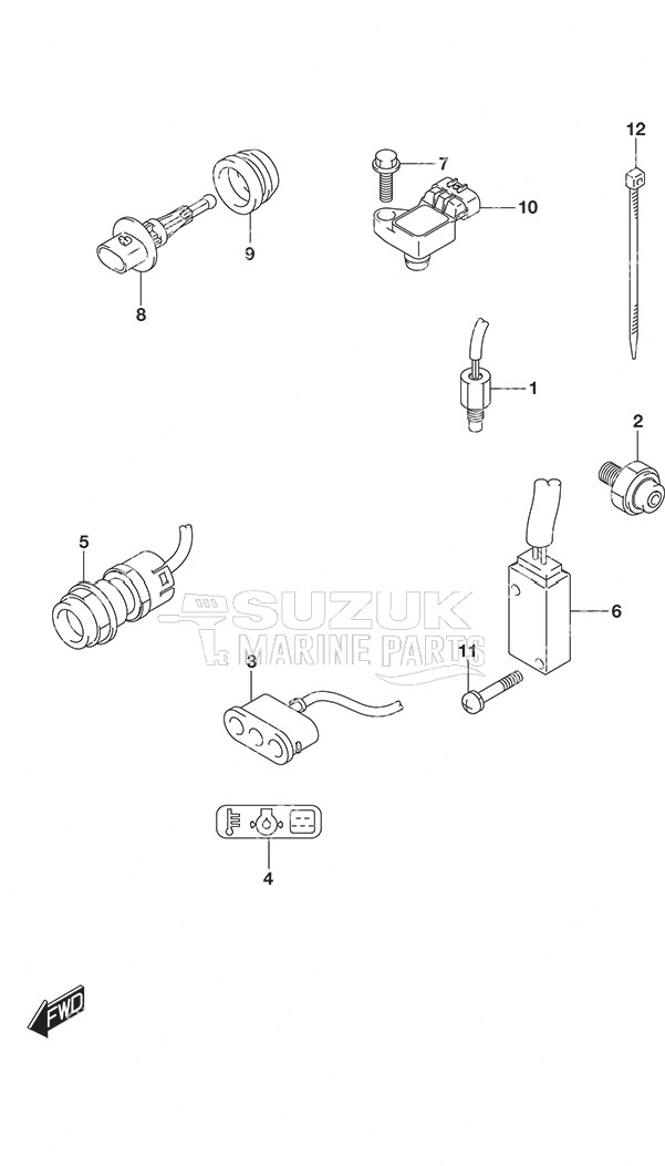 Sensor/Switch Tiller Handle w/Power Tilt