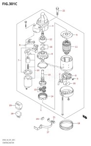 DF40 From 04001F-421001 (E01)  2004 drawing STARTING MOTOR (K5,K6,K7,K8,K9,K10)