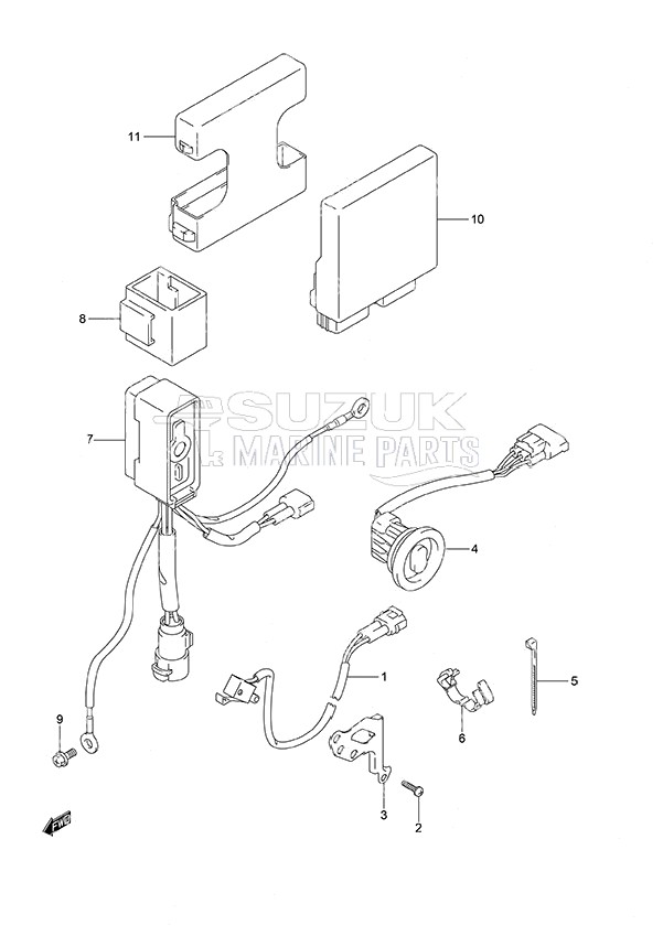 PTT Switch/Engine Control Unit