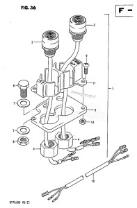 DT75 From 070501-60614 ()  1986 drawing OPT: TRIM SWITCH