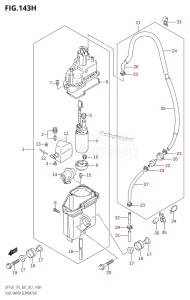 DF150Z From 15002Z-210001 (E01 E40)  2012 drawing FUEL VAPOR SEPARATOR (DF175Z:E40)