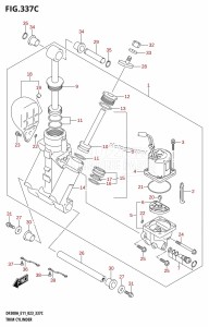 DF300A From 30002P-240001 (E40)  2022 drawing TRIM CYLINDER (L-TRANSOM)