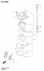 DF100B From 10004F-910001 (E01 E40)  2019 drawing WATER PUMP (DF100B:E01)