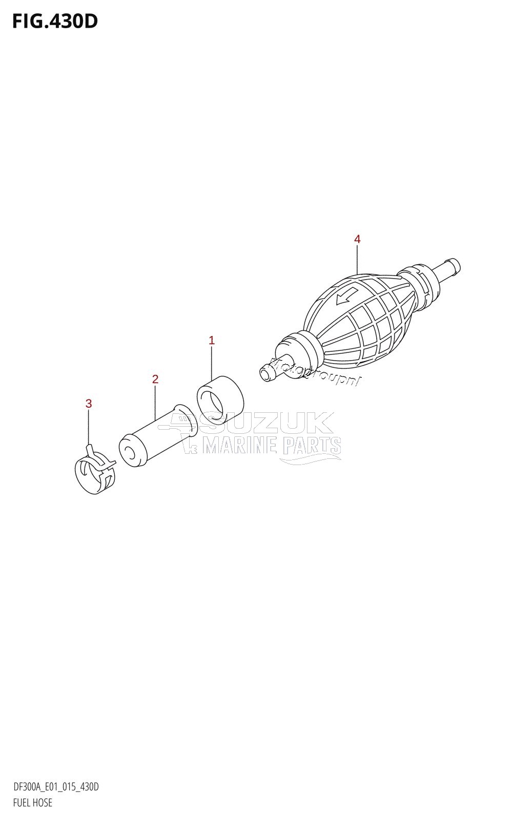 FUEL HOSE (DF250A:E40)