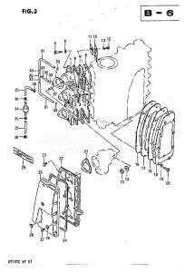 DT75 From 07501-402338 till 404156 ()  1984 drawing INLET CASE - EXHAUST COVER\r