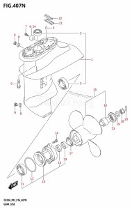 DF9.9B From 00995F-610001 (P03)  2016 drawing GEAR CASE (DF9.9BT:P03)