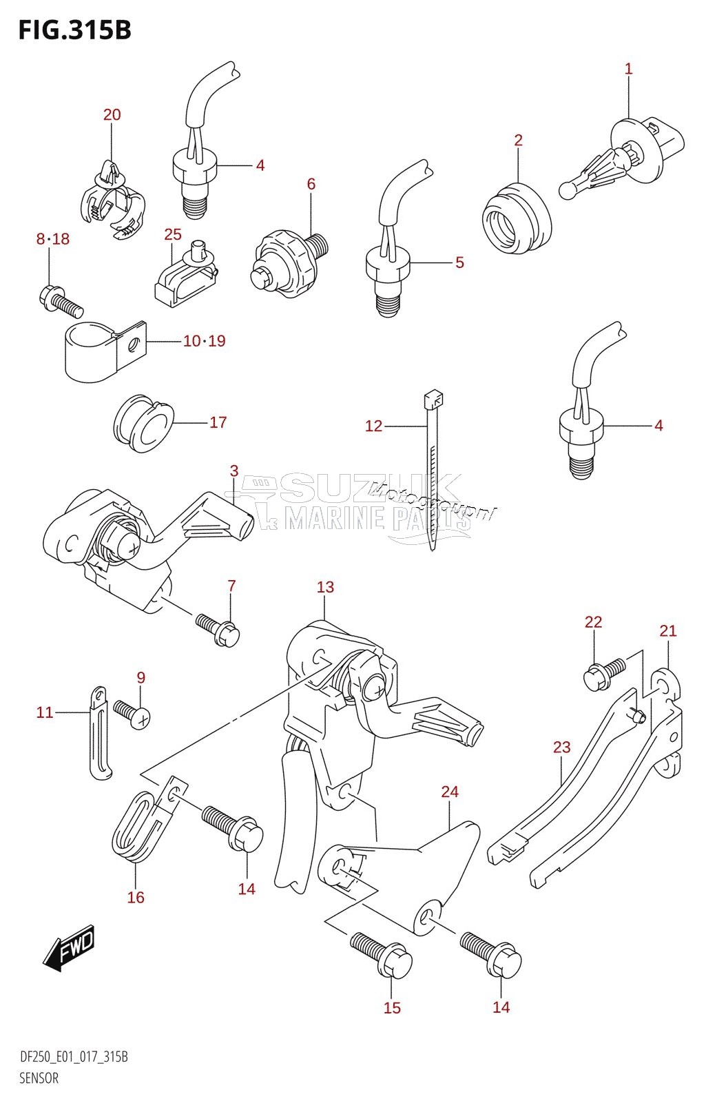 SENSOR (DF200T:E40)