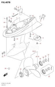 DF115AST From 11504F-910001 (E03)  2019 drawing GEAR CASE (DF115AT:E11,DF140AT:E11)