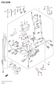 DF150Z From 15002Z-310001 (E03)  2013 drawing HARNESS (DF150Z:E03)