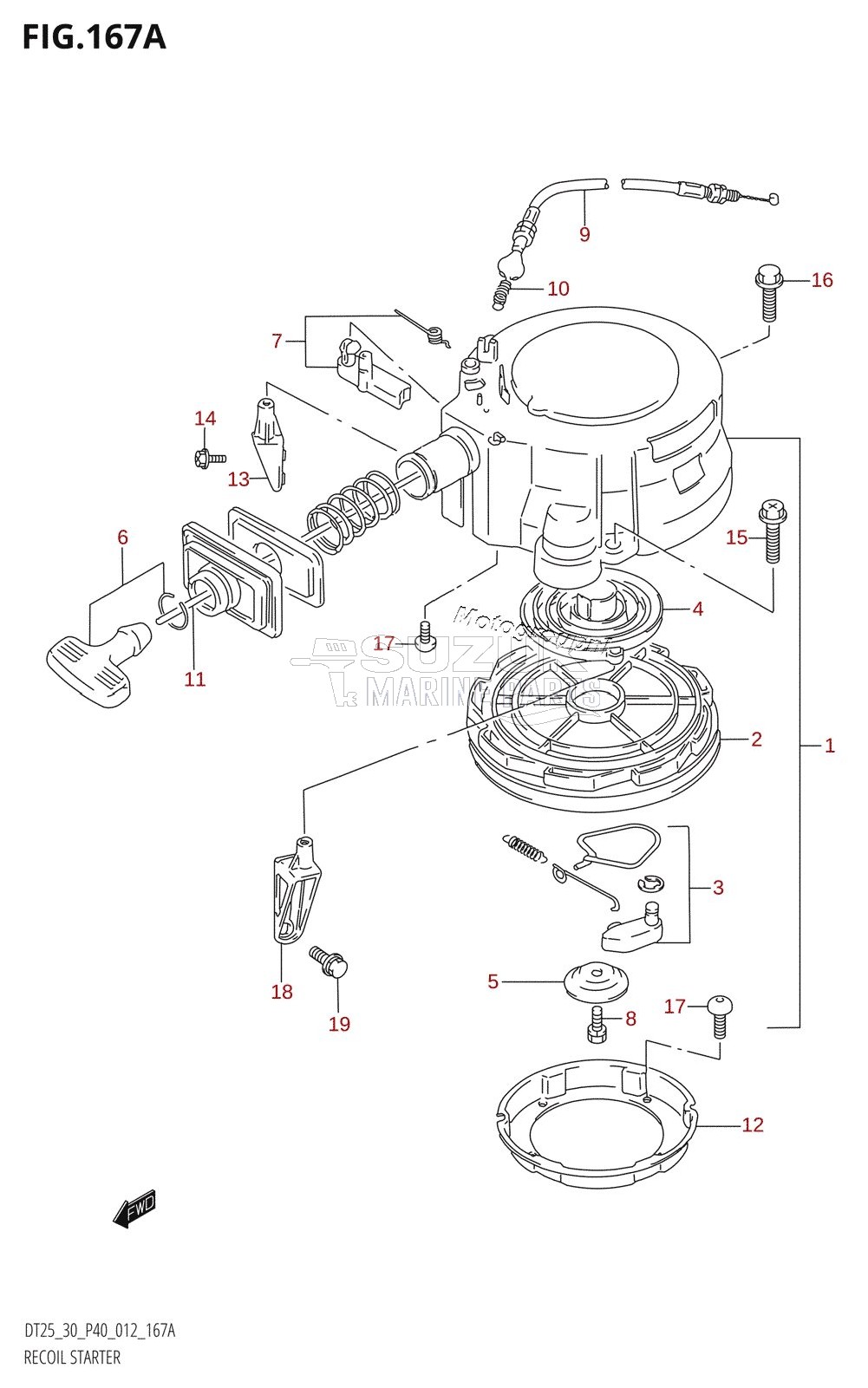 RECOIL STARTER (DT25K:P36)