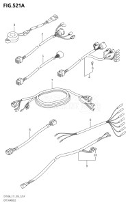 11503F-610001 (2016) 115hp E01 E03 E11 E40-Gen. Export1 and 2 USA (DF115AT) DF115A drawing OPT:HARNESS