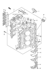 Outboard DF 250AP drawing Cylinder Block