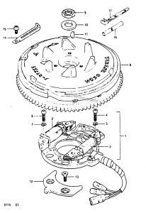 DT15 From 01501-822034 ()  1988 drawing MAGNETO