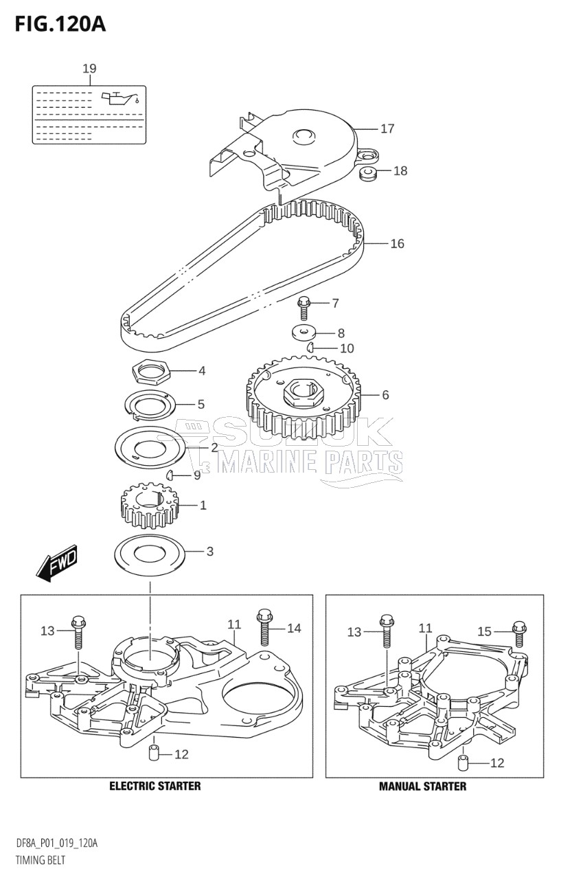 TIMING BELT (DF8A,DF9.9A)