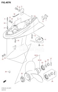 DF115A From 11503F-410001 (E01 E40)  2014 drawing GEAR CASE (DF140AZ:E40)