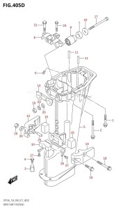 DT9.9A From 00996 -710001 (P36-)  2017 drawing DRIVE SHAFT HOUSING (DT9.9AK:P40)