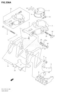 00252F-210001 (2012) 2.5hp P03-U.S.A (DF2.5) DF2.5 drawing SWIVEL BRACKET