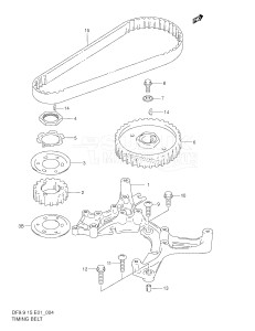 DF15 From 01501F-861001 ()  1998 drawing STATOR- MAGNETO