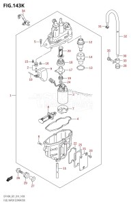 DF115A From 11503F-410001 (E01 E40)  2014 drawing FUEL VAPOR SEPARATOR (DF140AZ:E40)