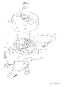 DT2.2 From 00221-651001 ()  1996 drawing MAGNETO (DT2,MODEL:86~89)