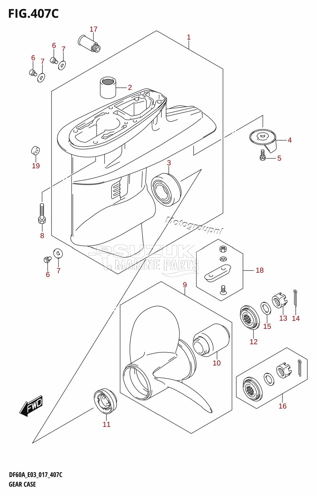 GEAR CASE (DF60A:E03)