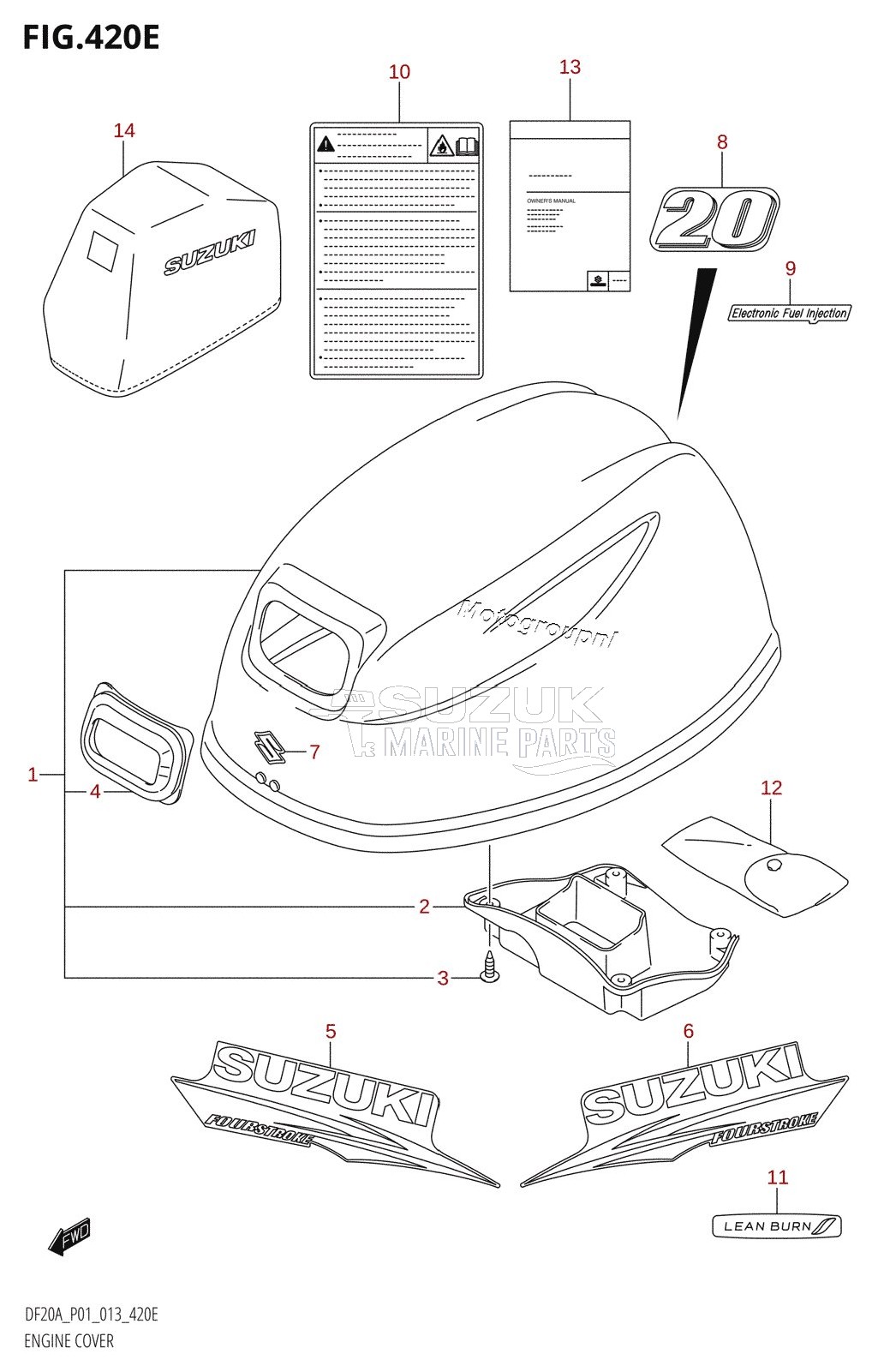 ENGINE COVER (DF20A:P01)