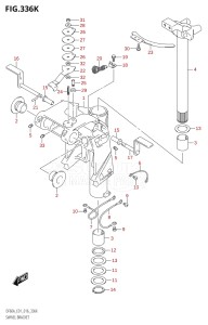 05004F-610001 (2016) 50hp E01-Gen. Export 1 (DF50AVT  DF50AVTH) DF50A drawing SWIVEL BRACKET (DF60AQH:E40)