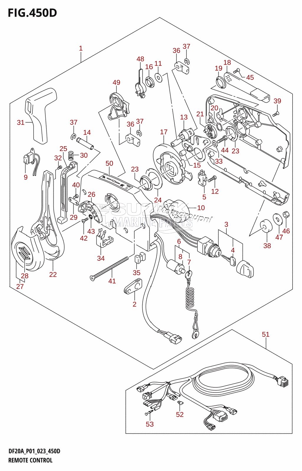 REMOTE CONTROL ((DF9.9BT,DF15AT,DF20AT):(022,023))