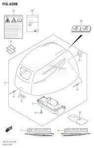 DF8A From 00801F-440001 (P01)  2024 drawing ENGINE COVER (DF9.9A)