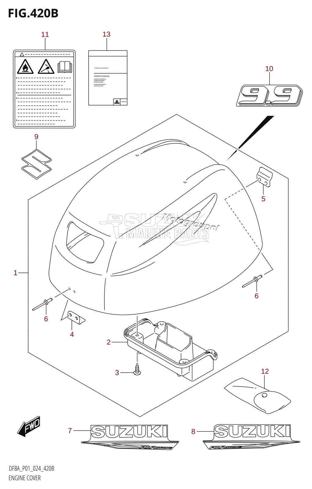 ENGINE COVER (DF9.9A)