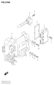 20003F-610001 (2016) 200hp E01 E40-Gen. Export 1 - Costa Rica (DF200AT) DF200A drawing RECTIFIER / IGNITION COIL