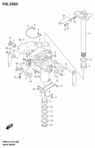 DF40A From 04003F-140001 (E01 E11)  2021 drawing SWIVEL BRACKET (DF60A)