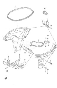 DF 9.9B drawing Side Cover Remote Control