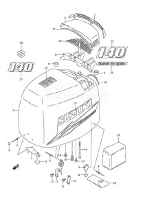 Outboard DF 140 drawing Engine Cover