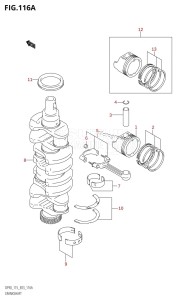 DF90 From 09001F-680001 (E03)  2006 drawing CRANKSHAFT