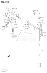 DF140Z From 14001Z-251001 (E03)  2002 drawing CLUTCH SHAFT (K6,K7,K8,K9,K10,011)