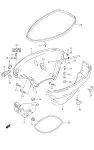 Outboard DF 9.9 drawing Side Cover