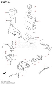 DF175TG From 17502F-410001 (E03)  2014 drawing PTT SWITCH /​ ENGINE CONTROL UNIT (DF175ZG:E03)