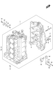 DF 175 drawing Cylinder Block