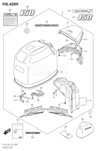 15002F-510001 (2005) 150hp E03-USA (DF150ST  DF150T  DF150TG) DF150 drawing ENGINE COVER (DF150ZG:E03)