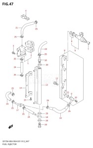 08002F-310001 (2013) 80hp E40-Costa Rica (DF80A) DF80A drawing FUEL INJECTOR (DF90ATH E40)