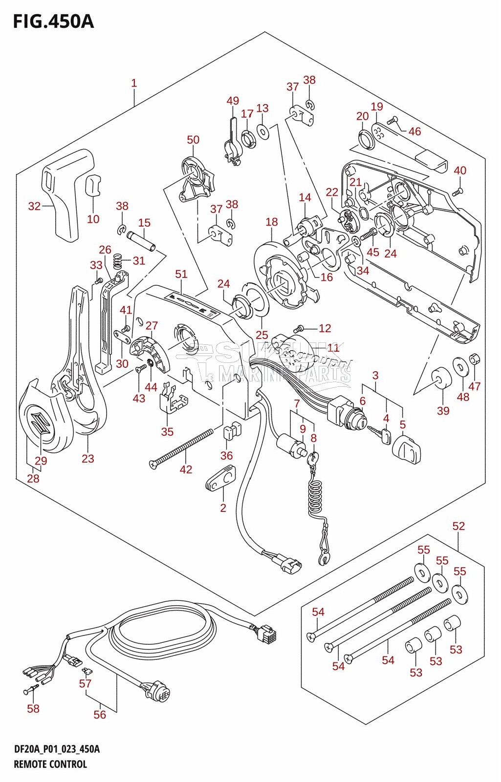 REMOTE CONTROL ((DF9.9BR,DF15AR,DF20AR):(020,021))