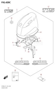 DF175AZ From 17503Z-340001 (E11 E40)  2023 drawing ENGINE COVER ((DF175AT,DF175AZ):020)