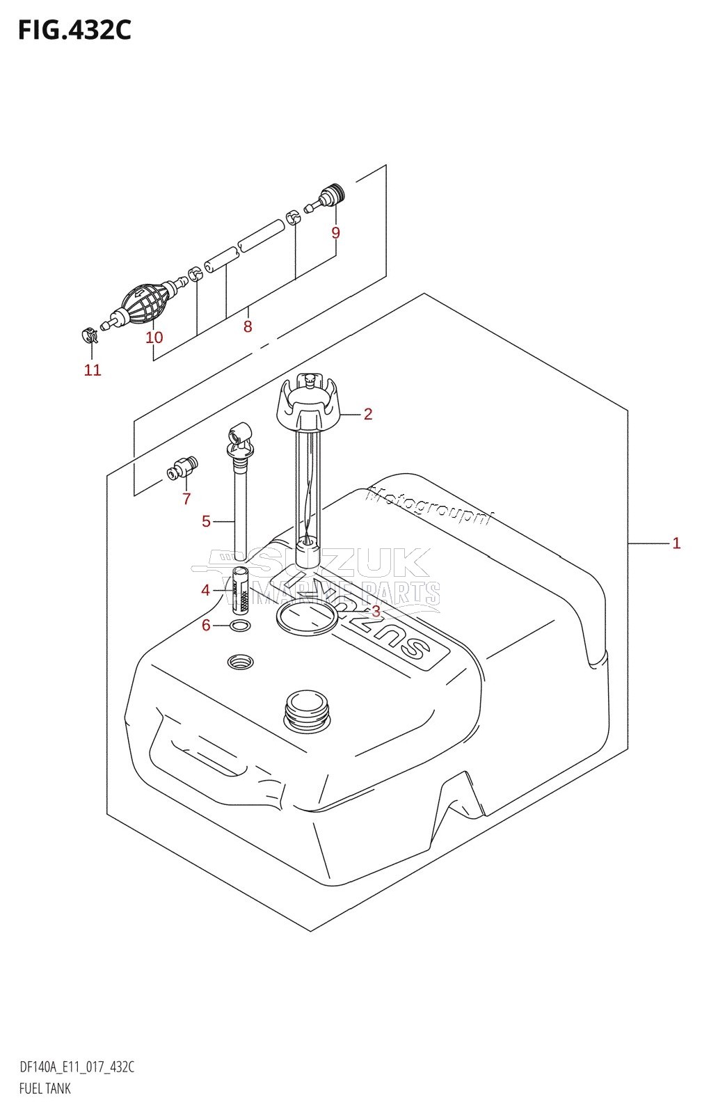 FUEL TANK (DF140AT:E40)