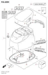 DF115A From 11503F-610001 (E01 E03 E11 E40)  2016 drawing ENGINE COVER (DF140AZ:E11)